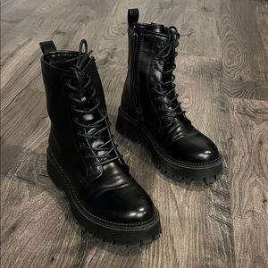Steve Madden Lace-Up Combat Boots